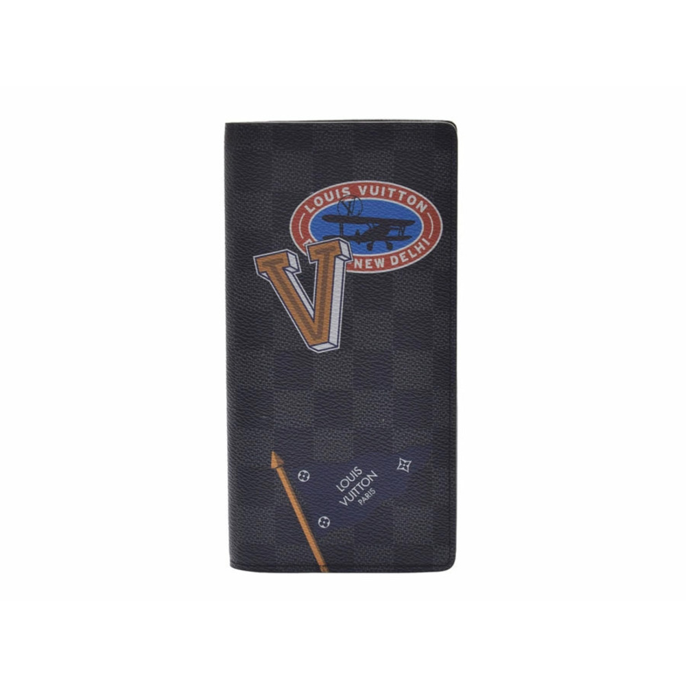 Louis Vuitton Graphite Black Brazza LV League Wallet